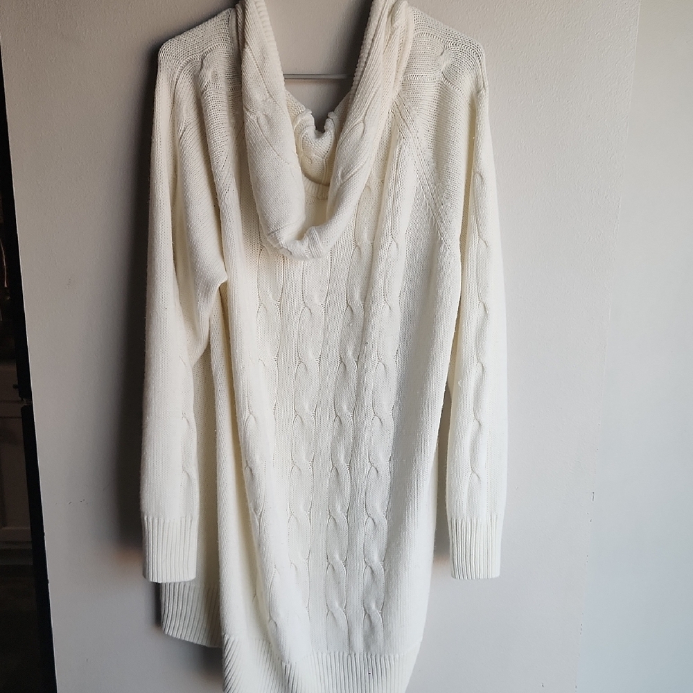 Daisy Fuentes Cream Cowl Neck Sweater - Picture 5 of 6